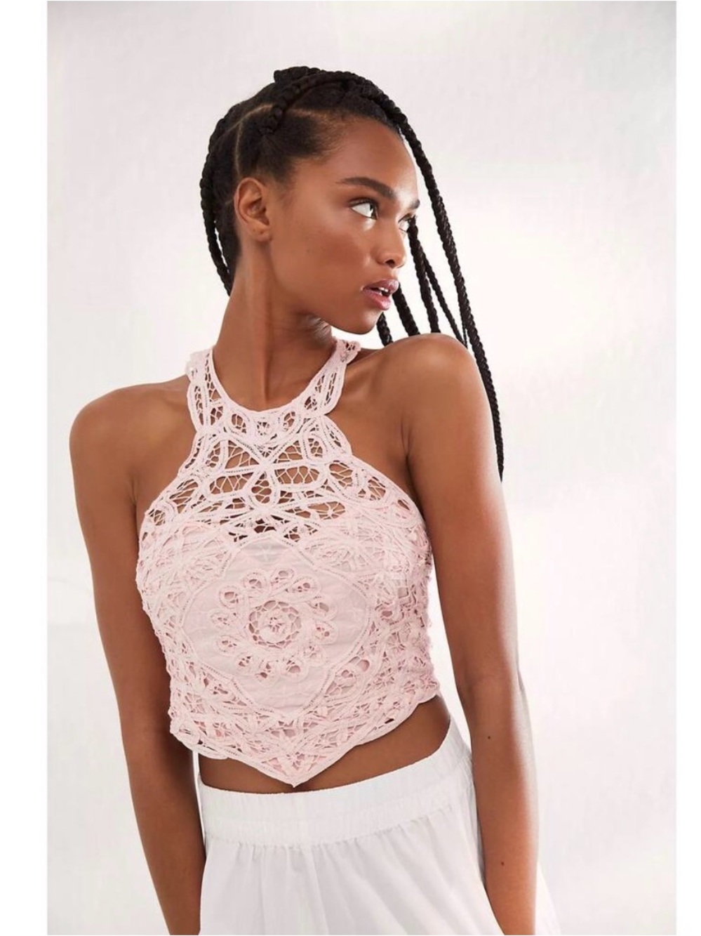 Intimately Free People Batting My Eyes Crop in Pink Size Small